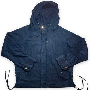 Lauren Ralph‎ Lauren Linen Blend Hooded Canvas Jacket